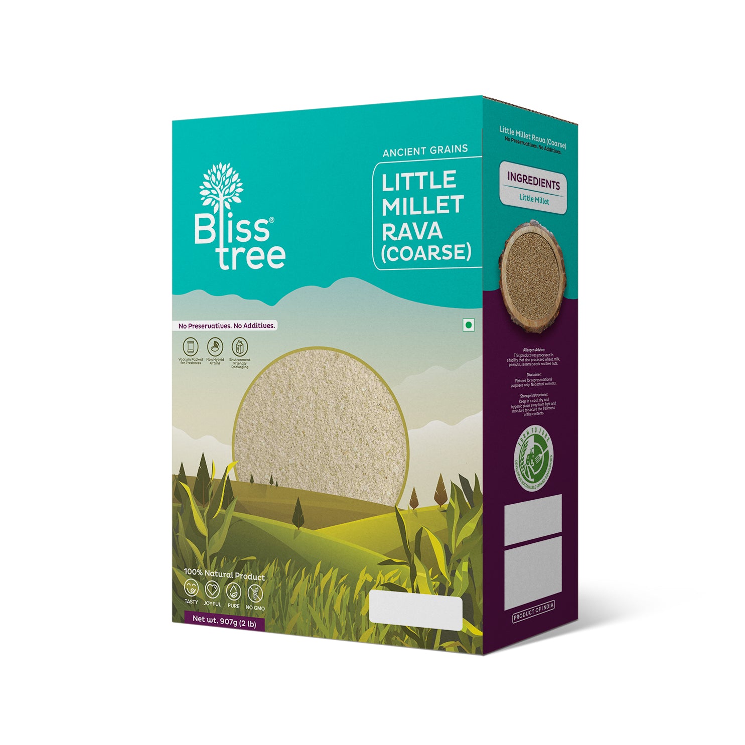 Little Millet Rava (Coarse) - 2lb - Bliss Tree