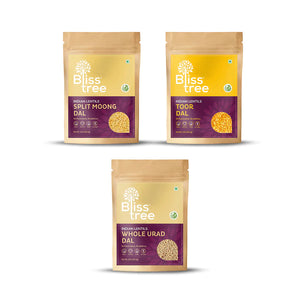 Essential Dal Combo ( Urad Dal, Toor Dal, Moong Dal) - 12lb