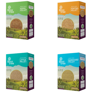 Unpolished Millets Combo (Kodo, Foxtail, Little & Barnyard) - 8lb